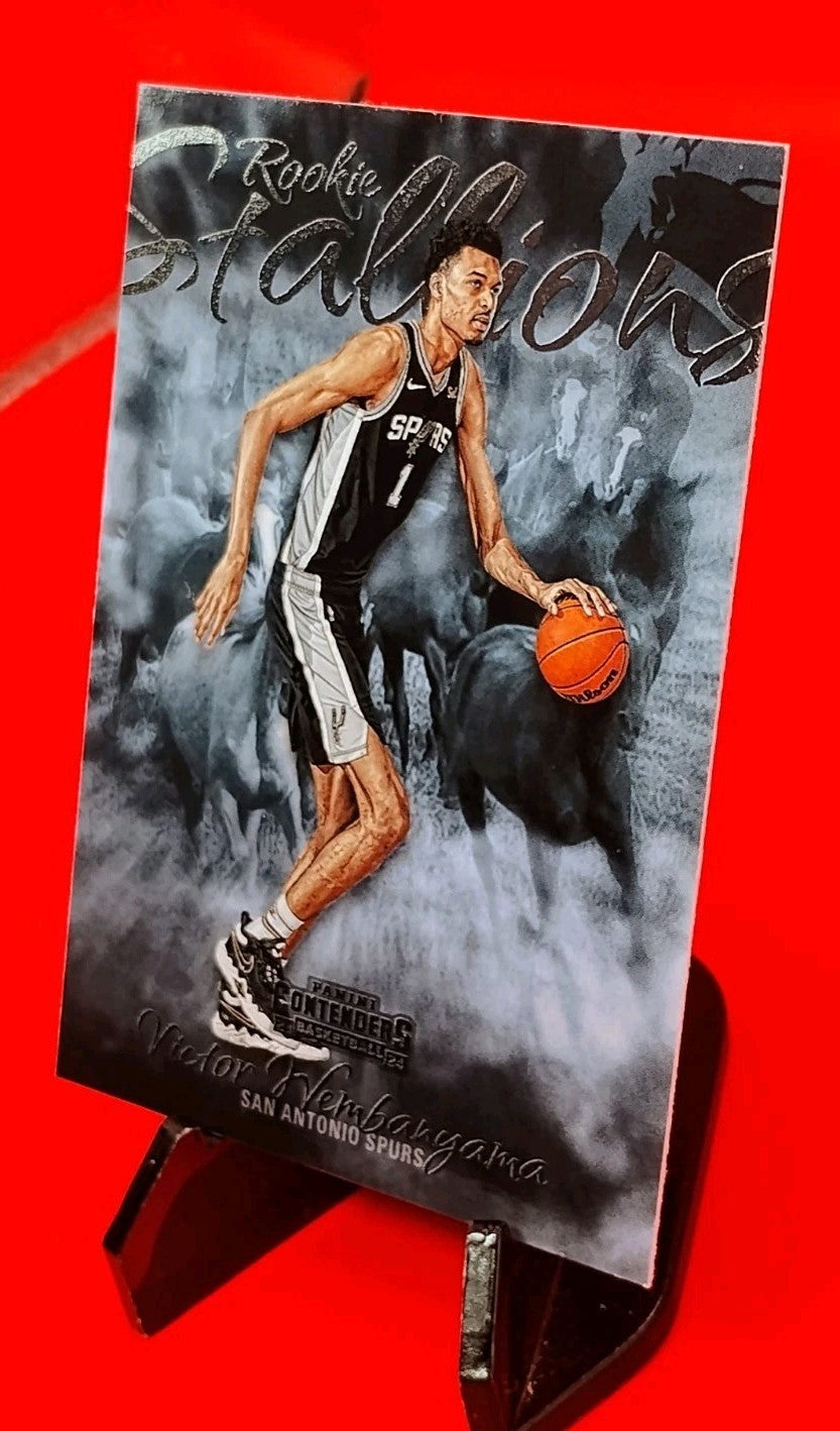 Victor Wembanyama 2023-24 Panini Contenders Rookie Stallions #21 (RC)  👽🔥