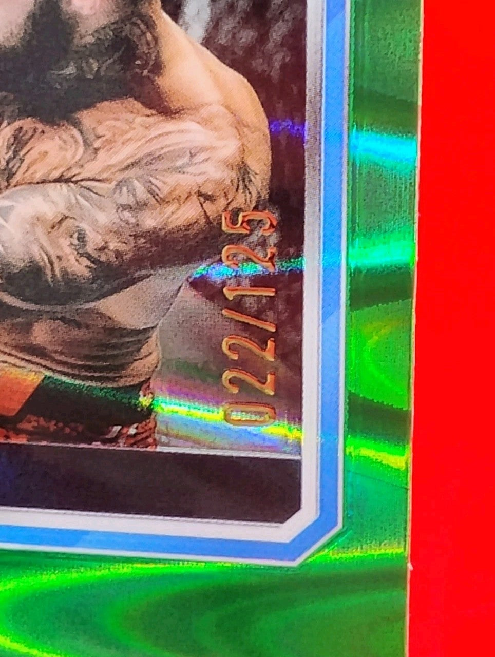 Jean Silva 2025 Topps UFC Chrome RC #56 Green RayWave Refractor #22/125