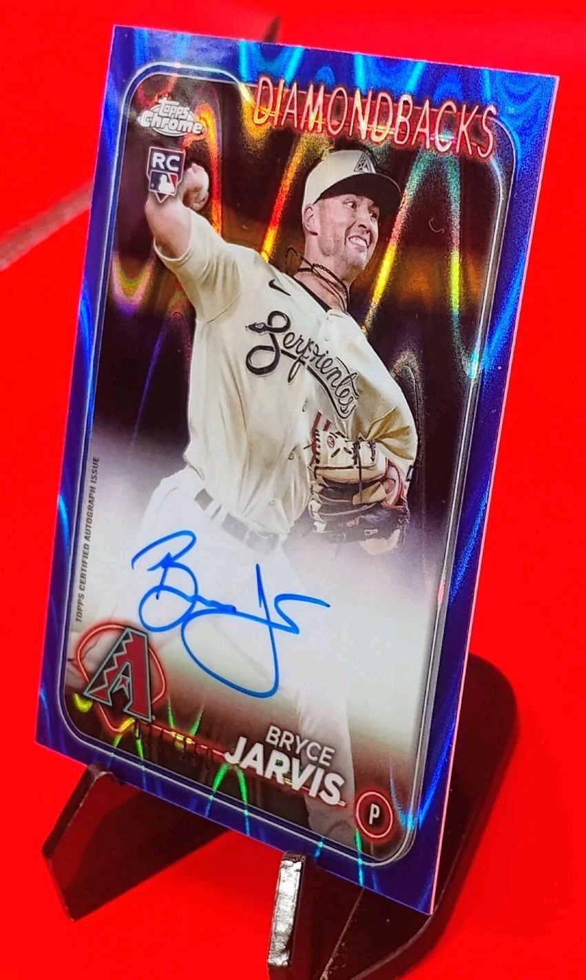 Bryce Jarvis 2024 Topps Chrome RC #AC-BJ  Blue Raywave Refractor #/150 RC 🔥