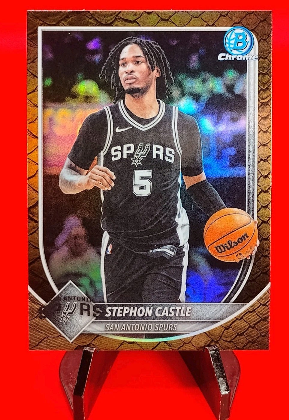 Stephon Castle 2025 Bowman Chrome #BCV-145 Reptilian Refractor