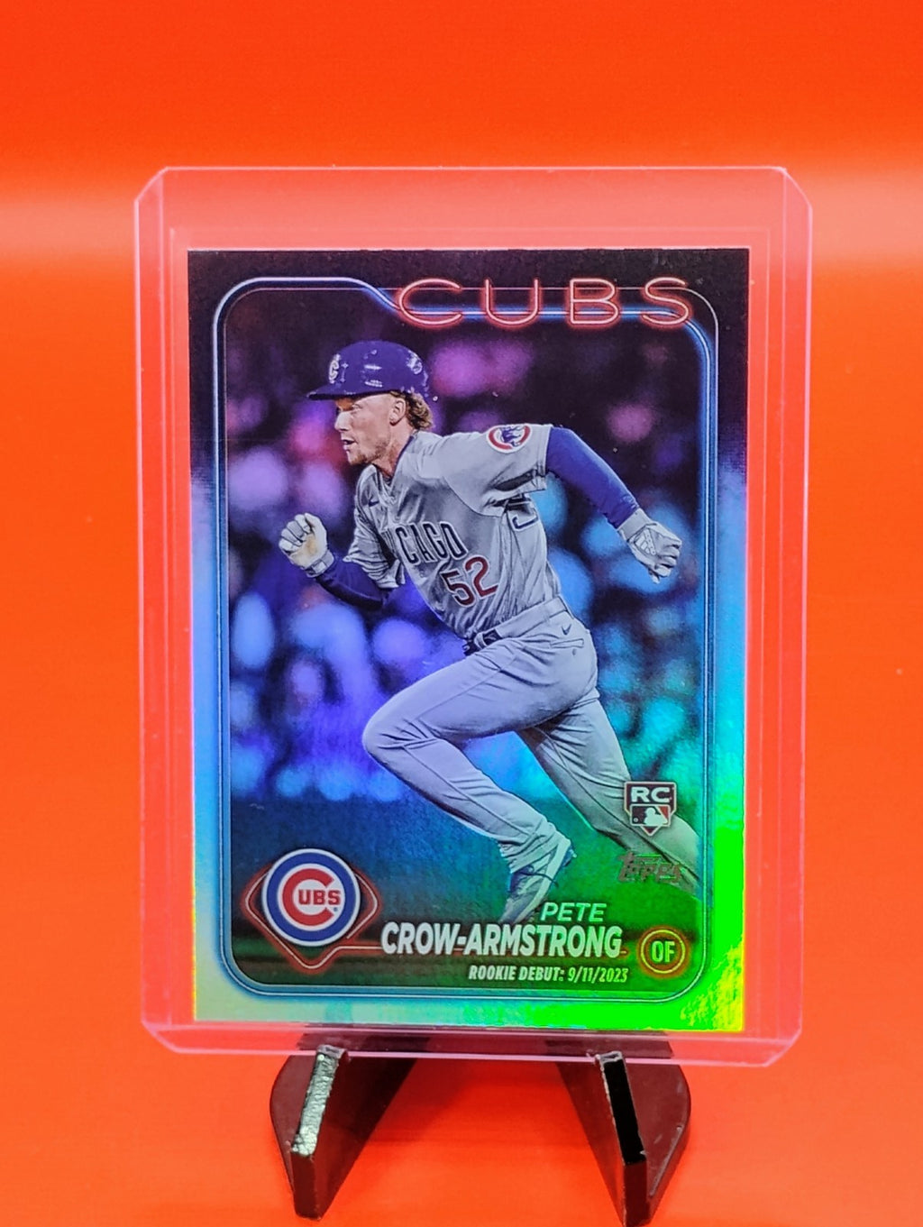 Pete Crow-Armstrong - 2024 Topps Update #US91 - Rookie Debut Rainbow Foil