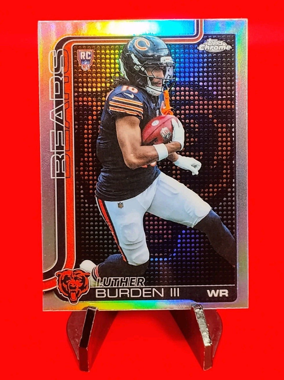 Luther Burden III 2025 NFL Topps Chrome RC #334 Lightboard Logo Refractor SSP 💎