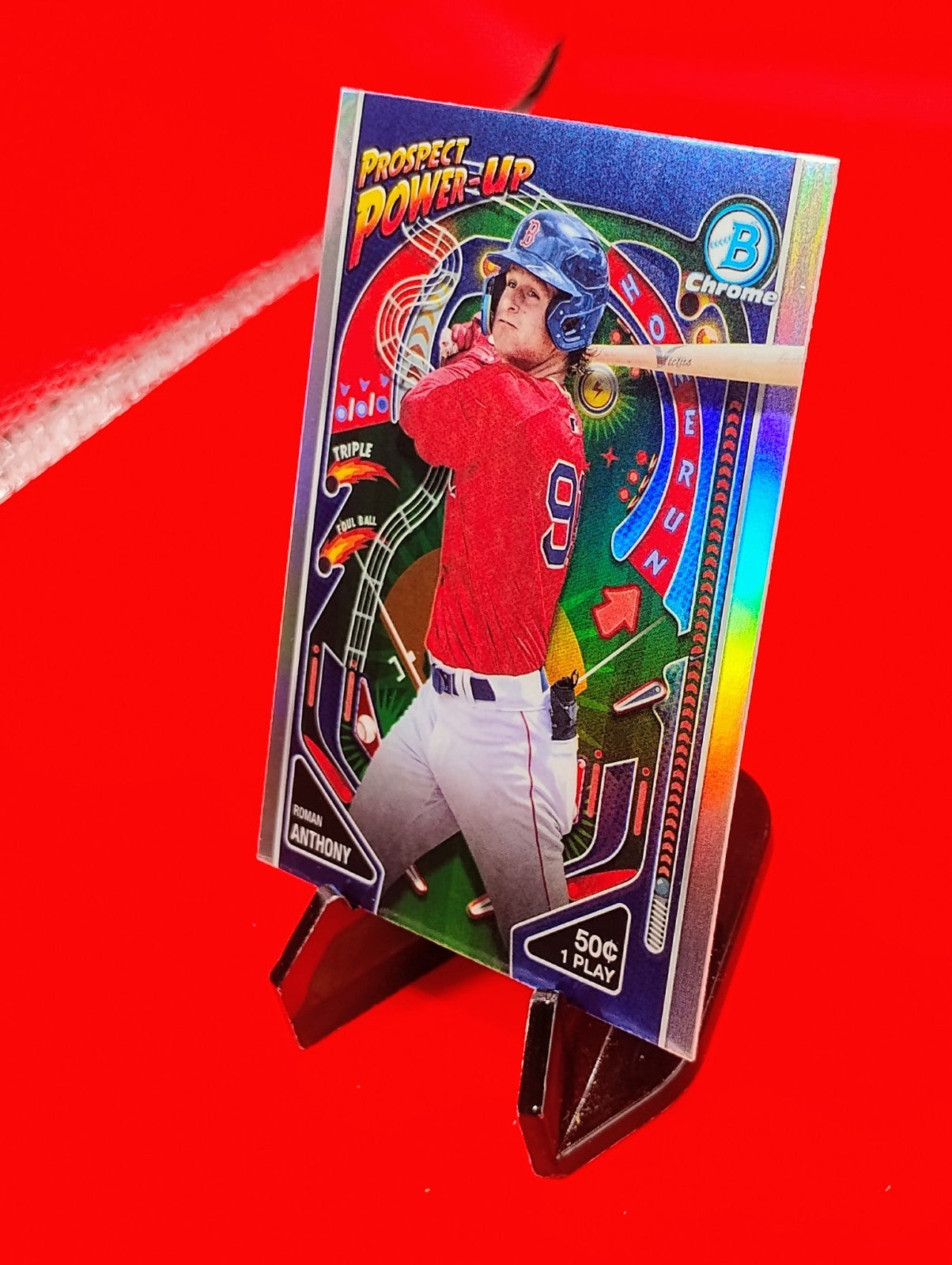 Roman Anthony 2024 Bowman Chrome Prospect Power-Up (RC) Refractor #PP-13 Red Sox