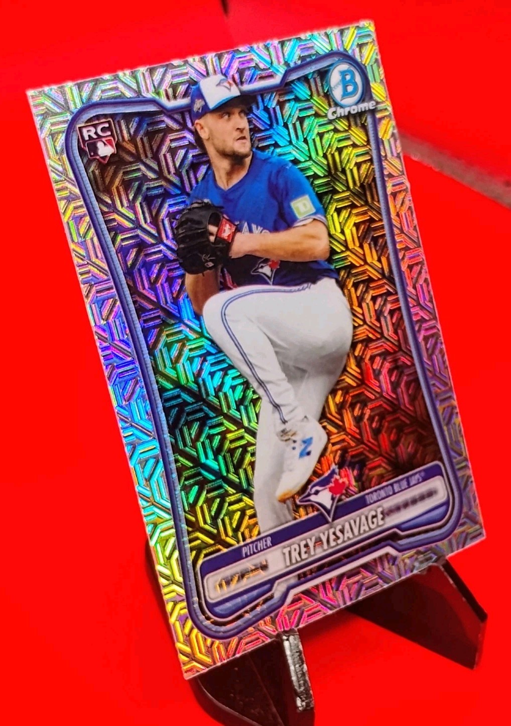 Trey Yesavage 2026 Bowman Chrome RC #41 Rookie Mojo Refractor 🔥💎