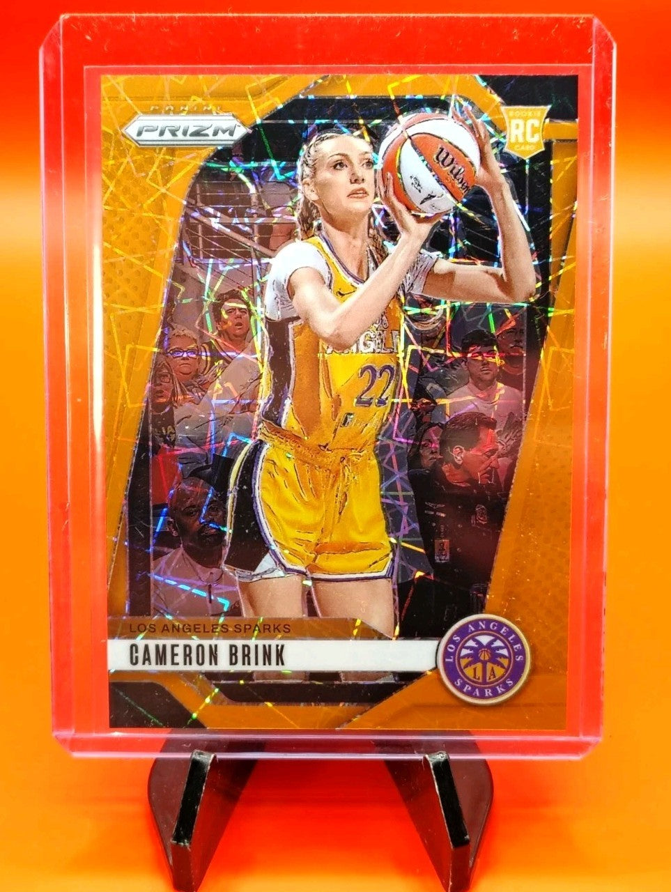 Cameron Brink 2024-25 WNBA Prizm Orange Lazer Prizm Variation RC Sparks 💎🔥