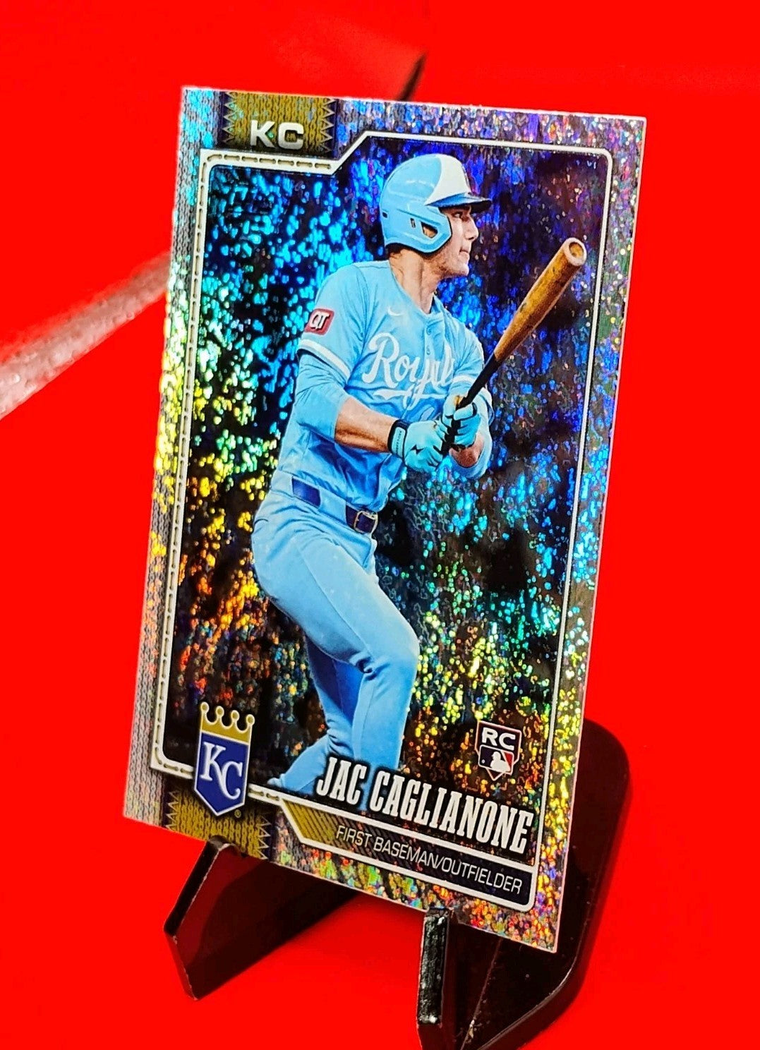 Jac Caglianone 2026 Topps Series 1 Silver Crackle Foil #138 K.C. Royals Rookie💎