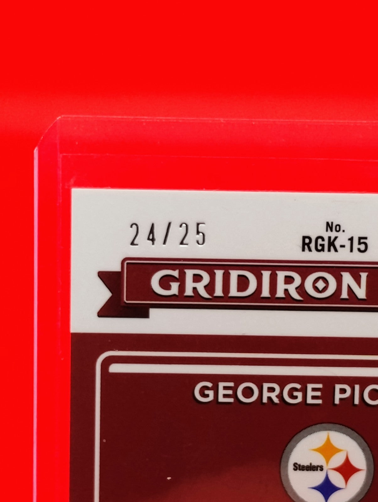 George Pickens 2022 Optic Rookie Gridiron Kings RGK-15 Black Pandora Prizm 24/25