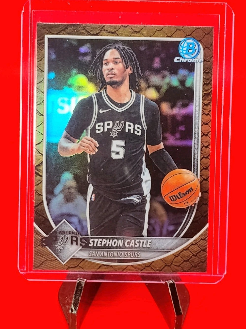Stephon Castle 2025 Bowman Chrome #BCV-145 Reptilian Refractor