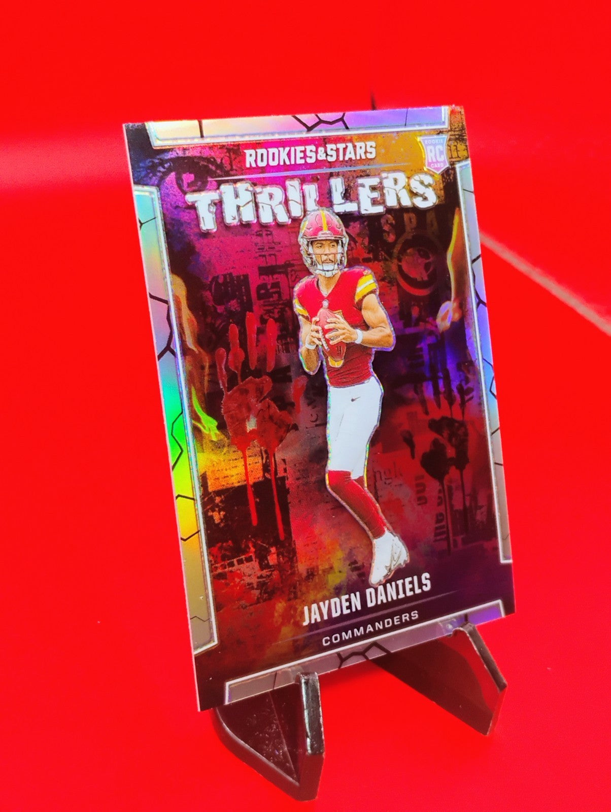 Jayden Daniels 2024 Rookies & Stars Thrillers Insert #T-JDS Silver Prizm RC 🔥💎