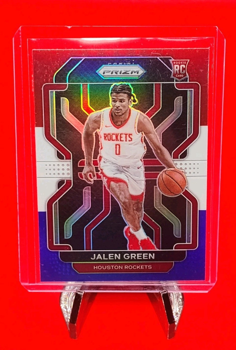 Jalen Green 2021-22 Panini Prizm - Red White Blue Prizm #306 RC Houston Rockets