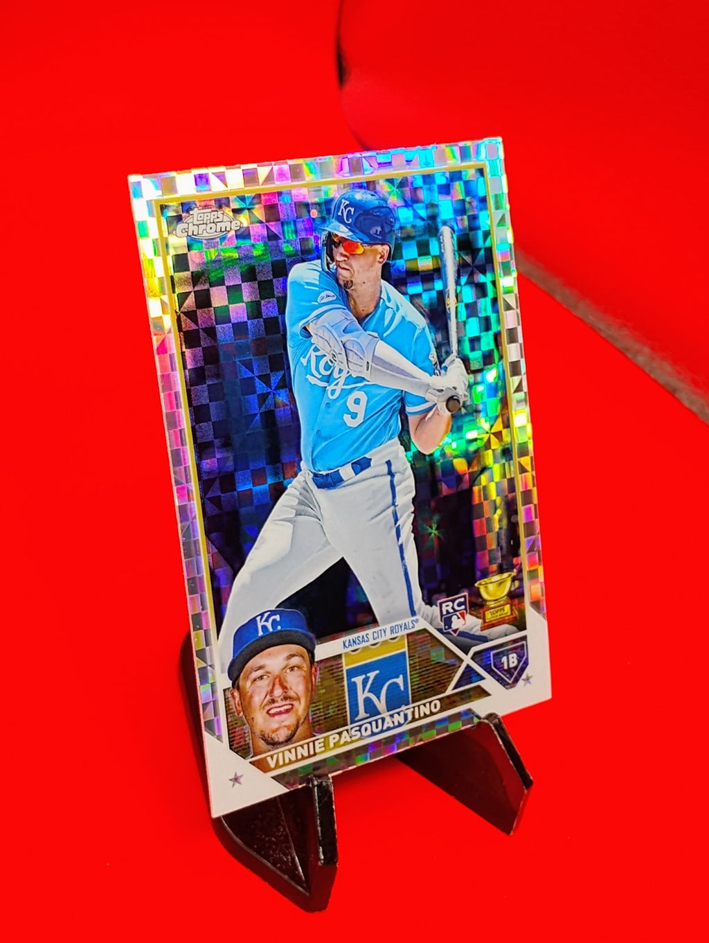 Vinnie Pasquantino 2023 Topps Chrome RC #119 X-Fractor K.C. Royals Rookie 🔥💎