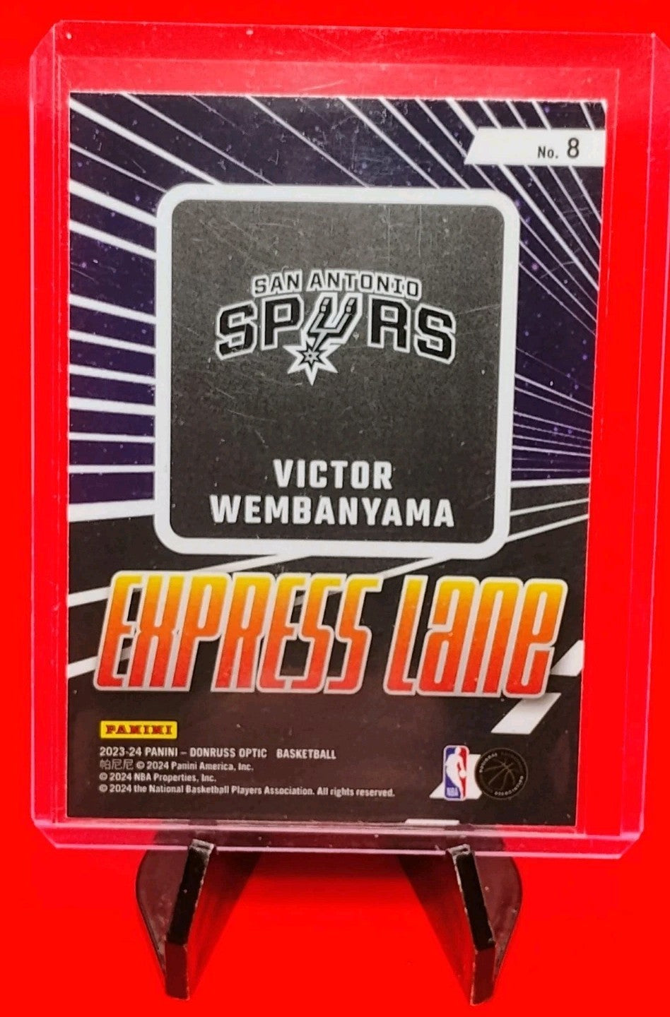 Victor Wembanyama 2023-24 Panini Donruss Optic Express Lane #8 Rookie Insert👽🔥