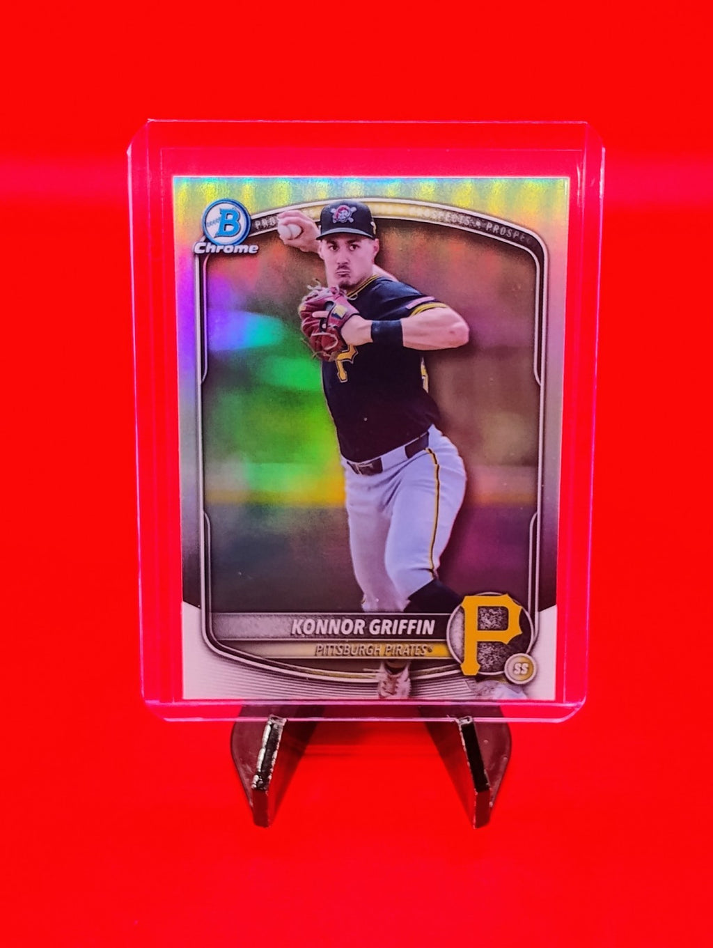 Konnor Griffin 2025 Bowman Draft Chrome Refractor Pirates RC