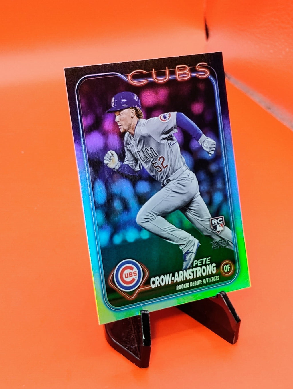Pete Crow-Armstrong - 2024 Topps Update #US91 - Rookie Debut Rainbow Foil