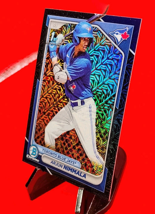 Arjun Nimmala 2024 Bowman Chrome 1st #BCP-142 Navy Mojo Refractor #19/175 💎🔥