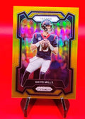 Davis Mills 2023 Prizm Football #117 Gold Prizm # 7/10 Houston Texans QB 🔥