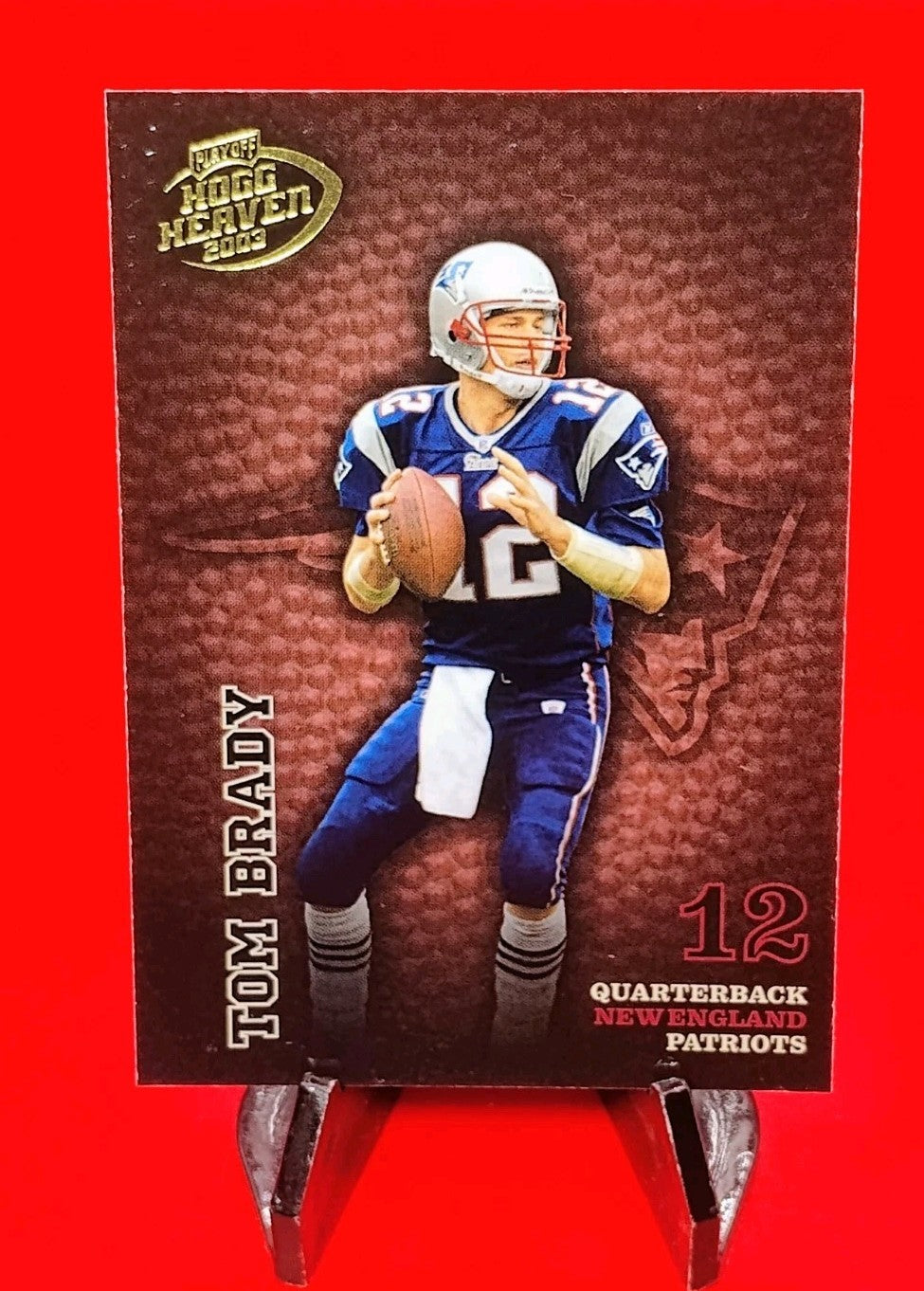 Tom Brady 2003 Playoff Hogg Heaven Insert #86 New England Patriots GOAT 🔥