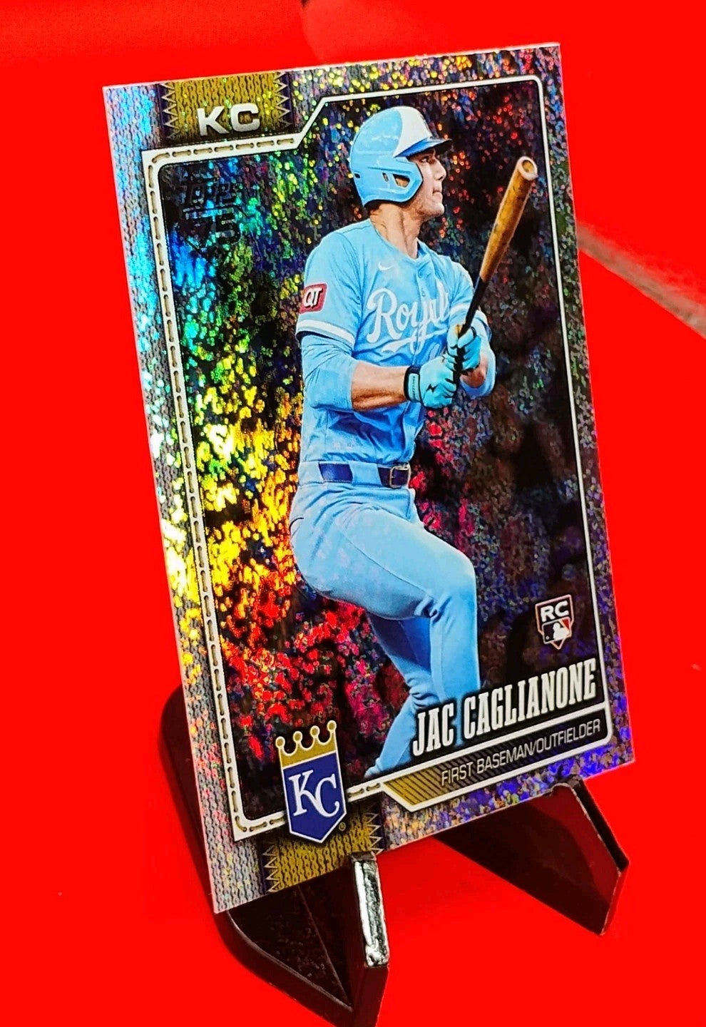 Jac Caglianone 2026 Topps Series 1 Silver Crackle Foil #138 K.C. Royals Rookie💎