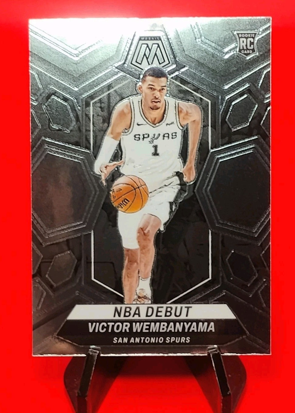 Victor Wembanyama 2023-24 Panini Mosaic NBA Debut RC #257 San Antonio Spurs 👽💎
