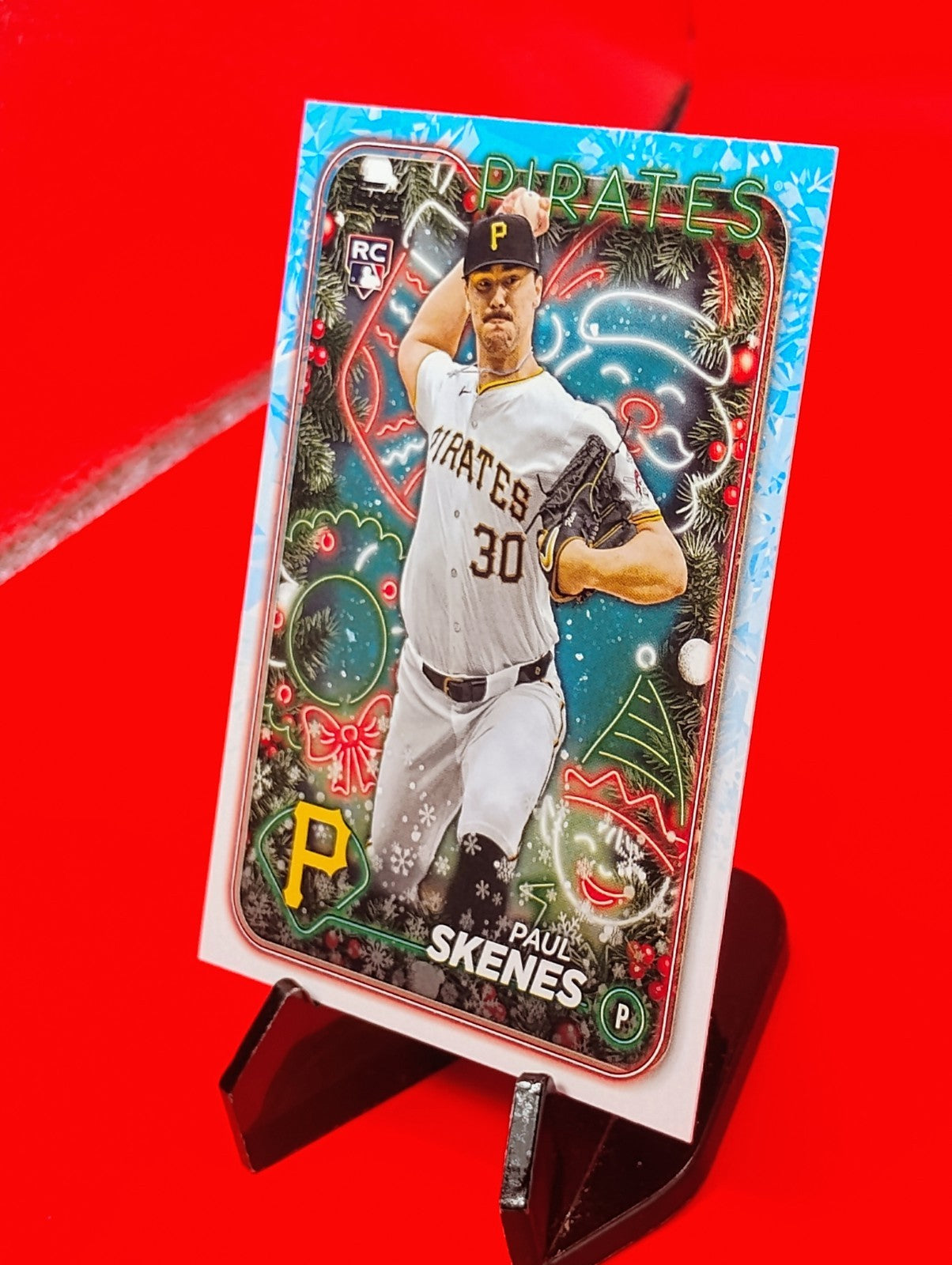 Paul Skenes 2024 Topps Series 1 Holiday #H165 Pirates Rookie RC