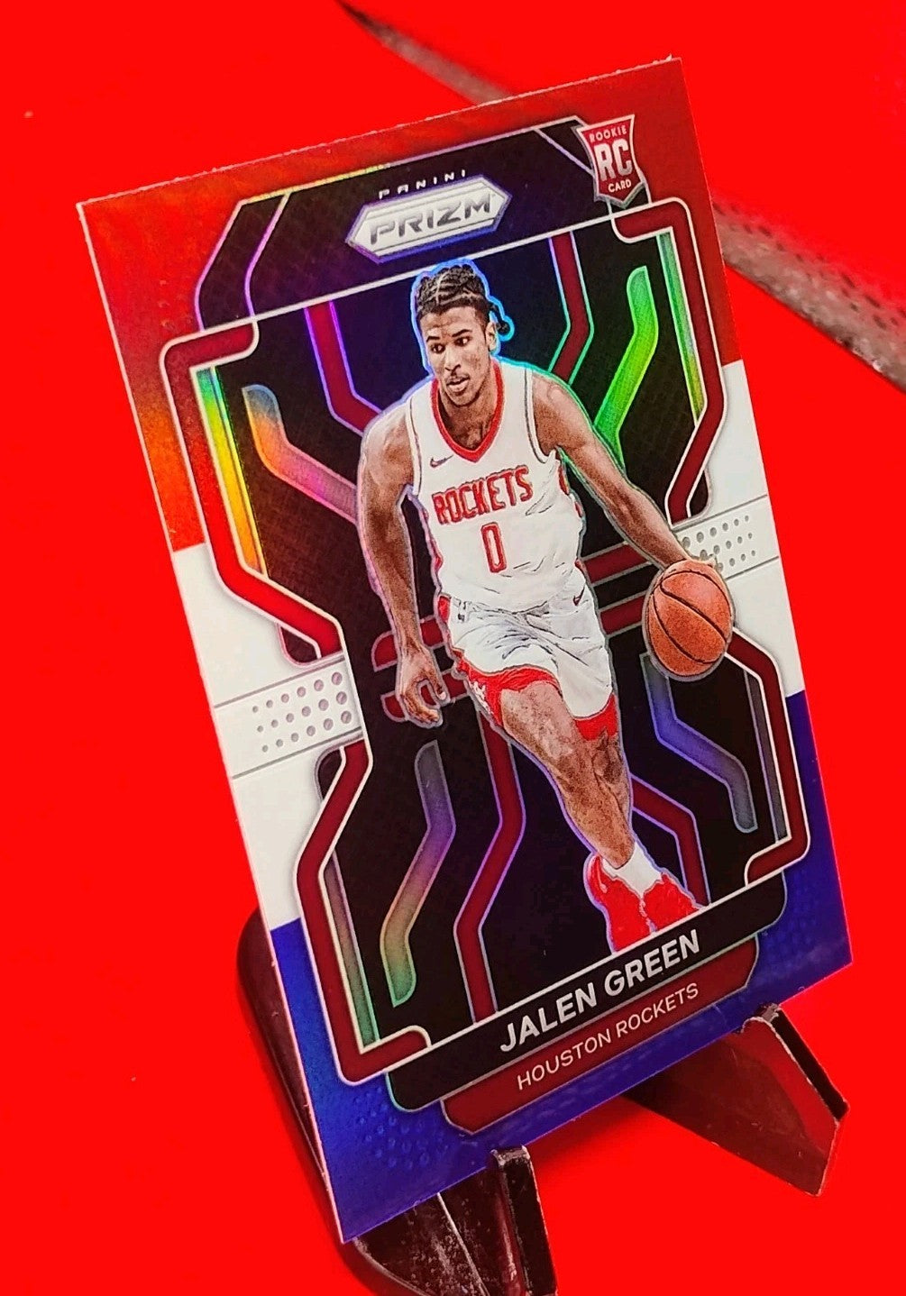 Jalen Green 2021-22 Panini Prizm - Red White Blue Prizm #306 RC Houston Rockets