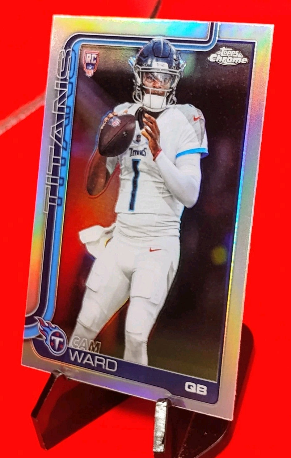Cam Ward 2025 Topps Chrome Football RC #314 Silver Refractor Titans Rookie QB 💎