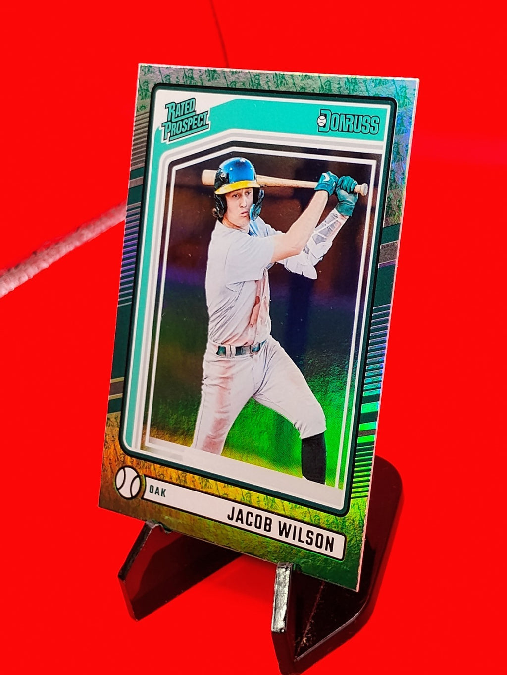 Jacob Wilson 2024 Panini Donruss Rated Rookie #181 SSP Liberty 🗽 Emoji HoloFoil