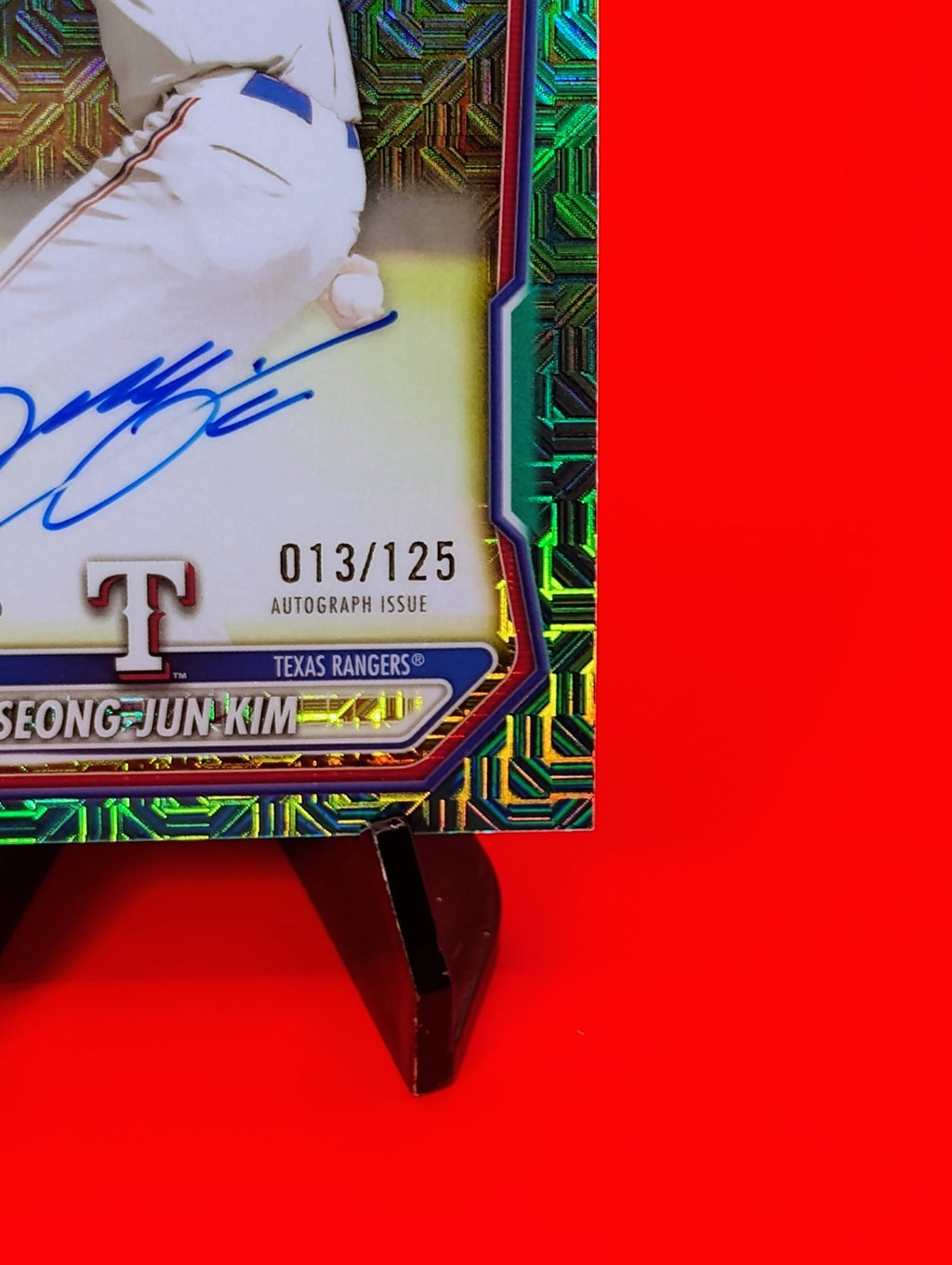 Seong Jun-Kim 2026 Bowman Chrome #BMA-SK Aqua Mojo Refractor #13/125 Jersey # 🔥
