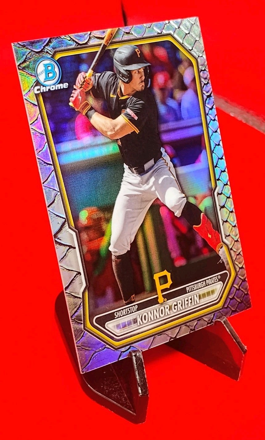 Konnor Griffin 2026 Bowman Baseball #BCP-92 Reptilian Refractor RC Pirates ROTY?