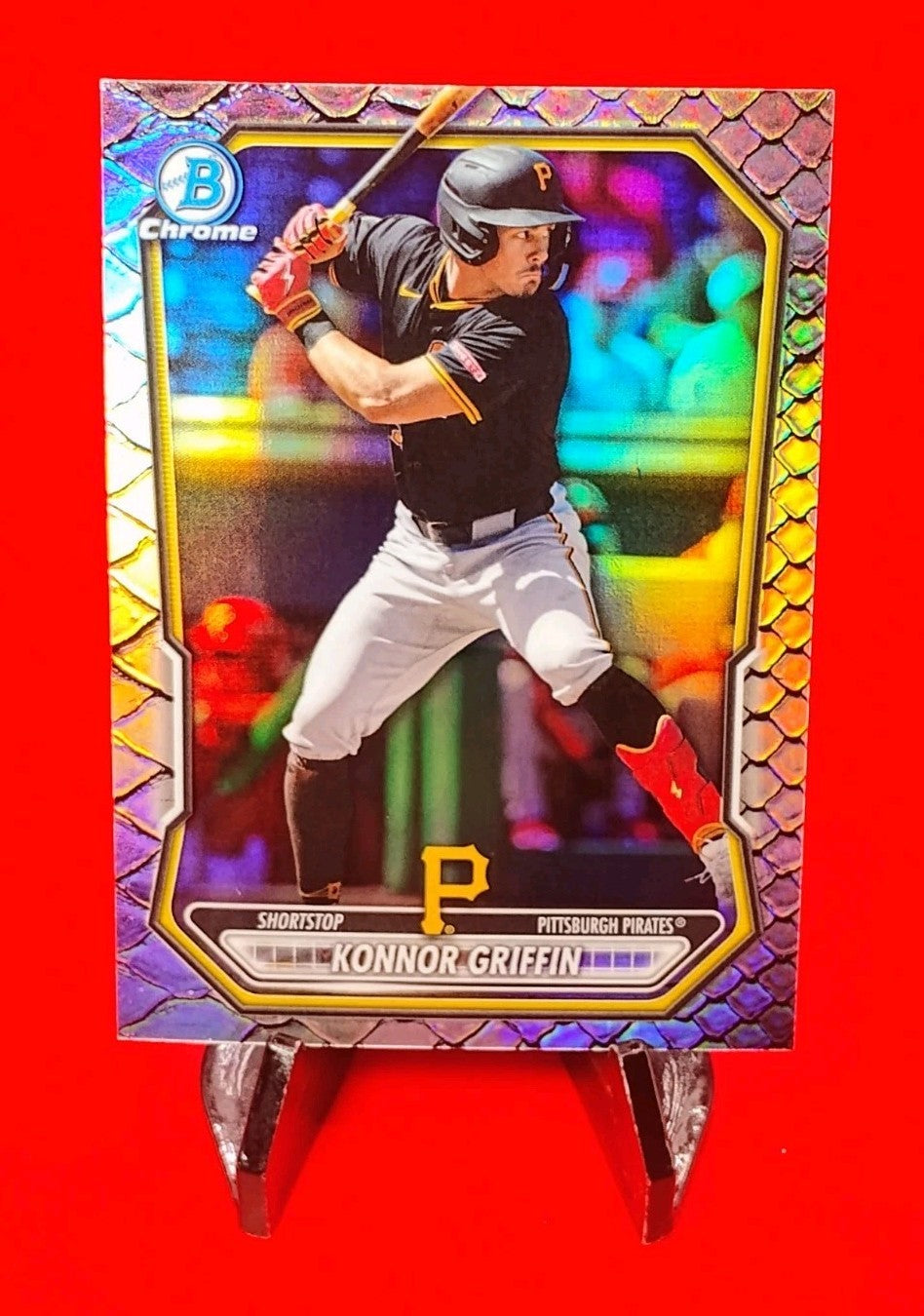 Konnor Griffin 2026 Bowman Baseball #BCP-92 Reptilian Refractor RC Pirates ROTY?