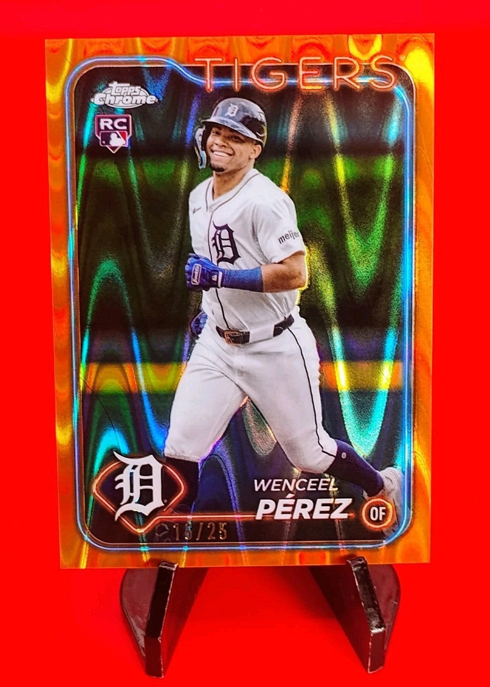 Wenceel Pérez 2024 Topps Chrome Update  RC #USC167 Orange Lava Refractor #16/25