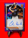 Colin Houck 2024 Bowman Chrome #BMA-CH Purple Mojo Refractor Auto #176/199 Mets!
