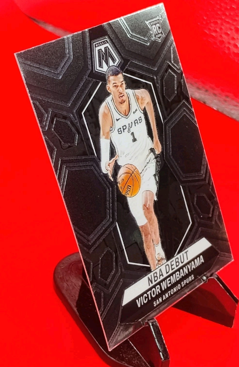 Victor Wembanyama 2023-24 Panini Mosaic NBA Debut RC #257 San Antonio Spurs 👽💎