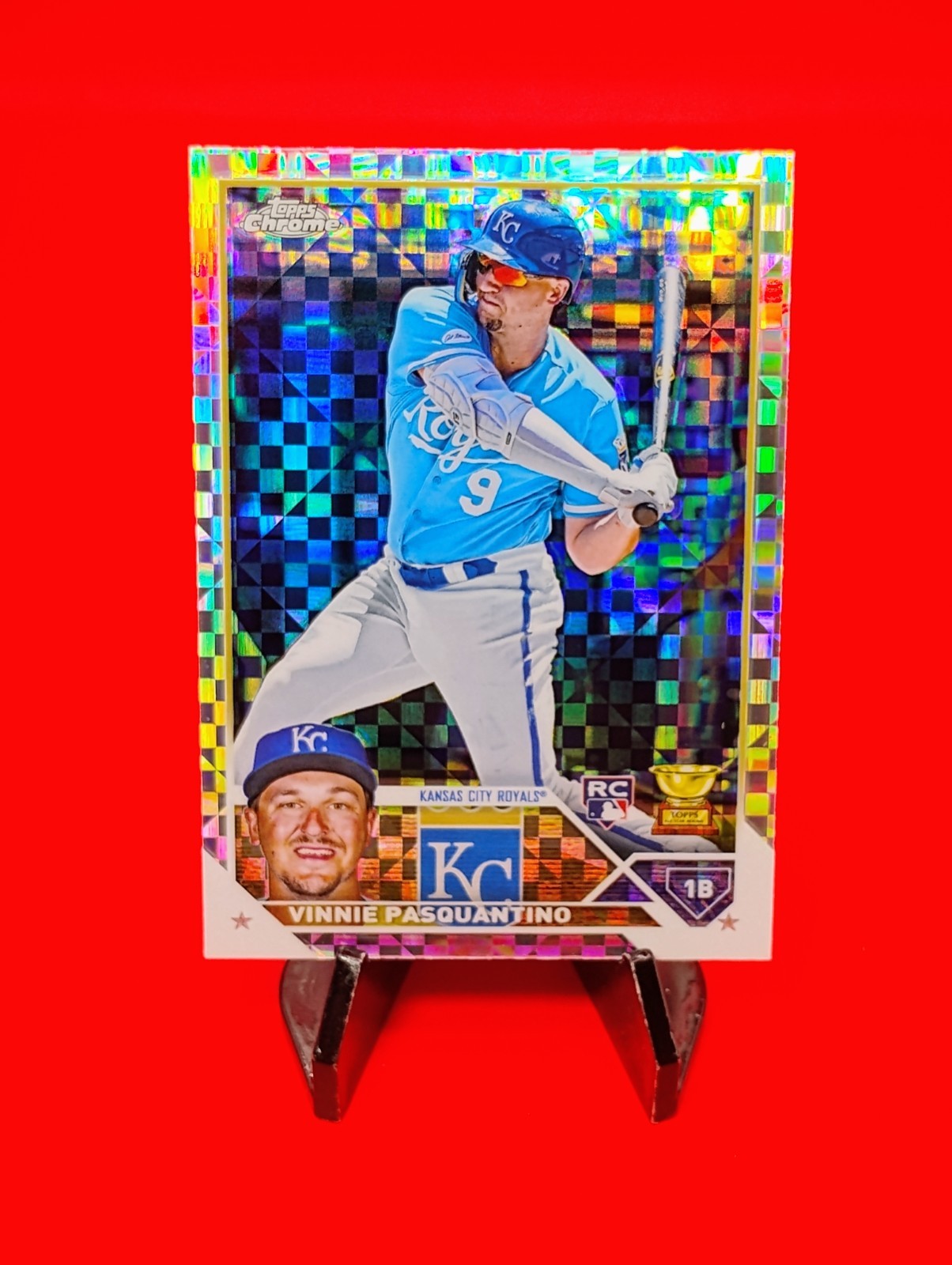 Vinnie Pasquantino 2023 Topps Chrome RC #119 X-Fractor K.C. Royals Rookie 🔥💎