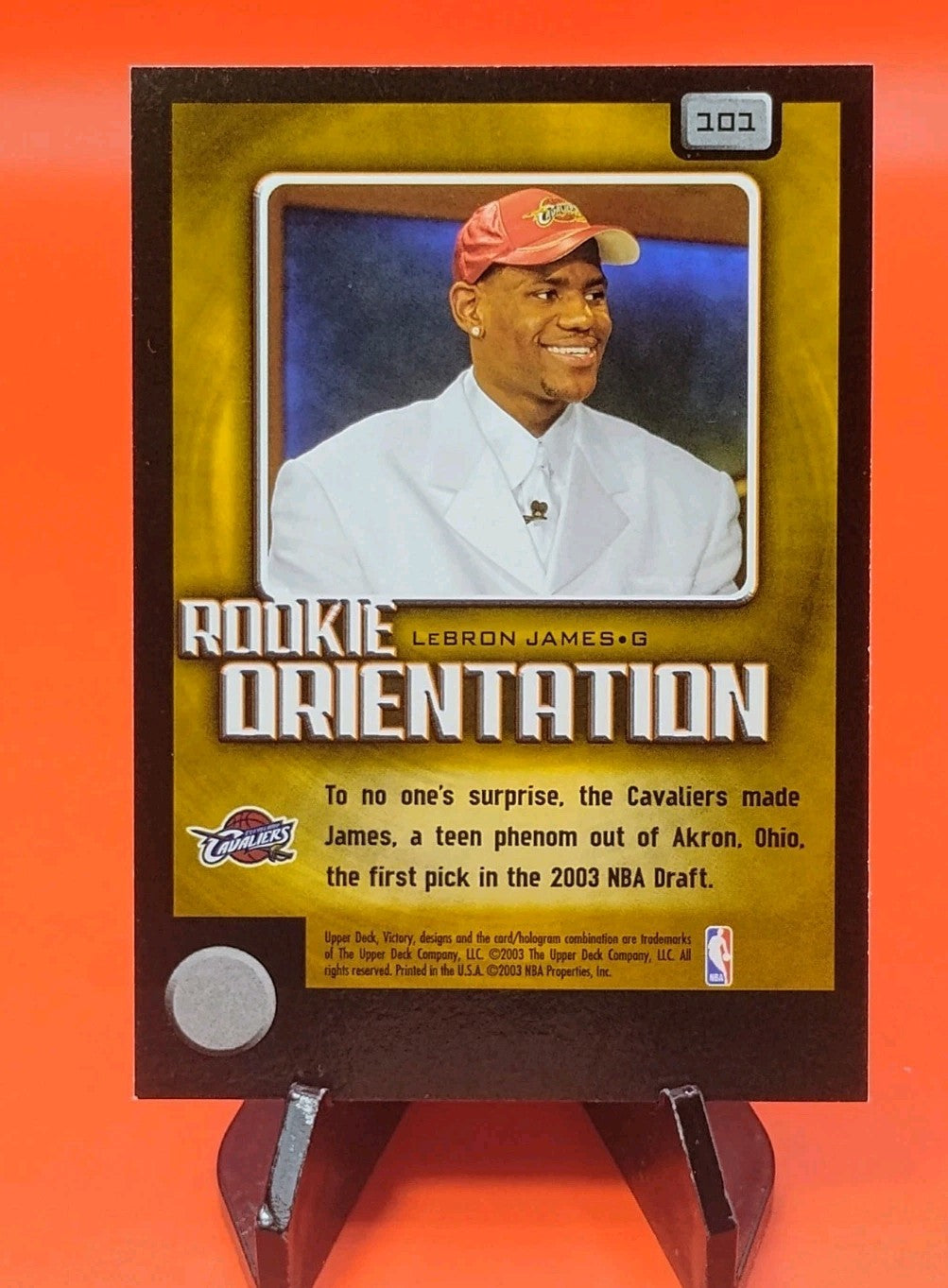 LeBron James 2003-04 Upper Deck Victory - Rookie Orientation Insert #101 Lakers