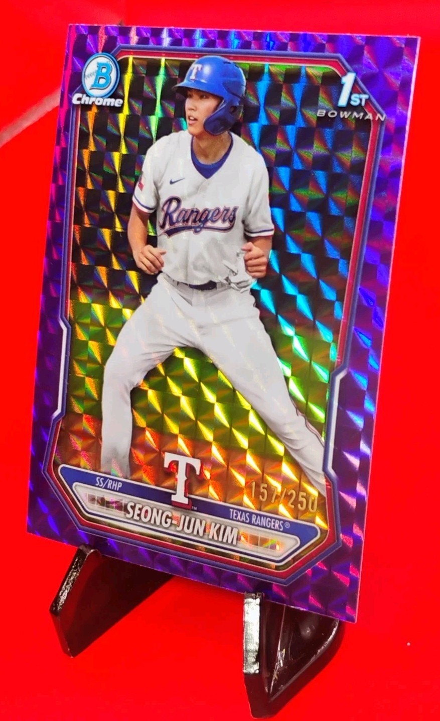 Seong Jun-Kim 2026 Bowman 1st Chrome #BCP-45  Purple Geometric Refractor #/250