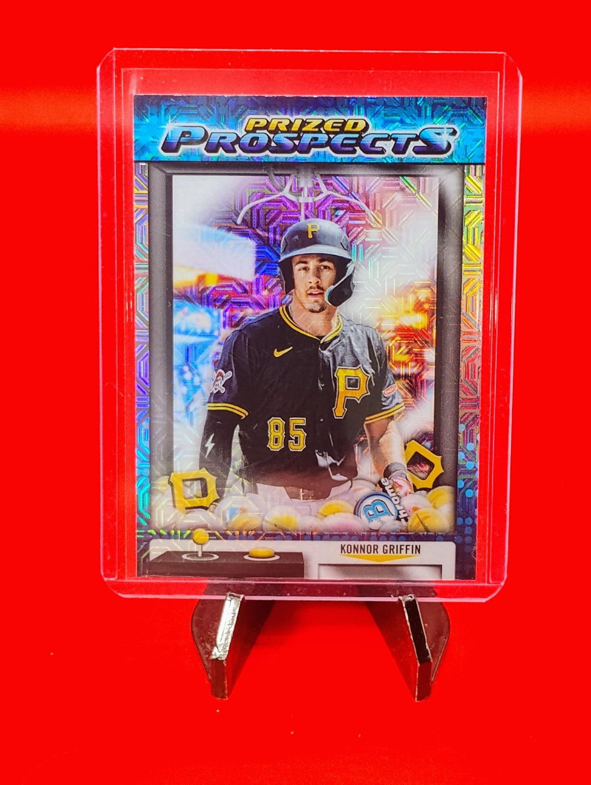 Konnor Griffin 2025 Bowman Draft Chrome Prized Prospect Mojo Refractor RC #PP-17