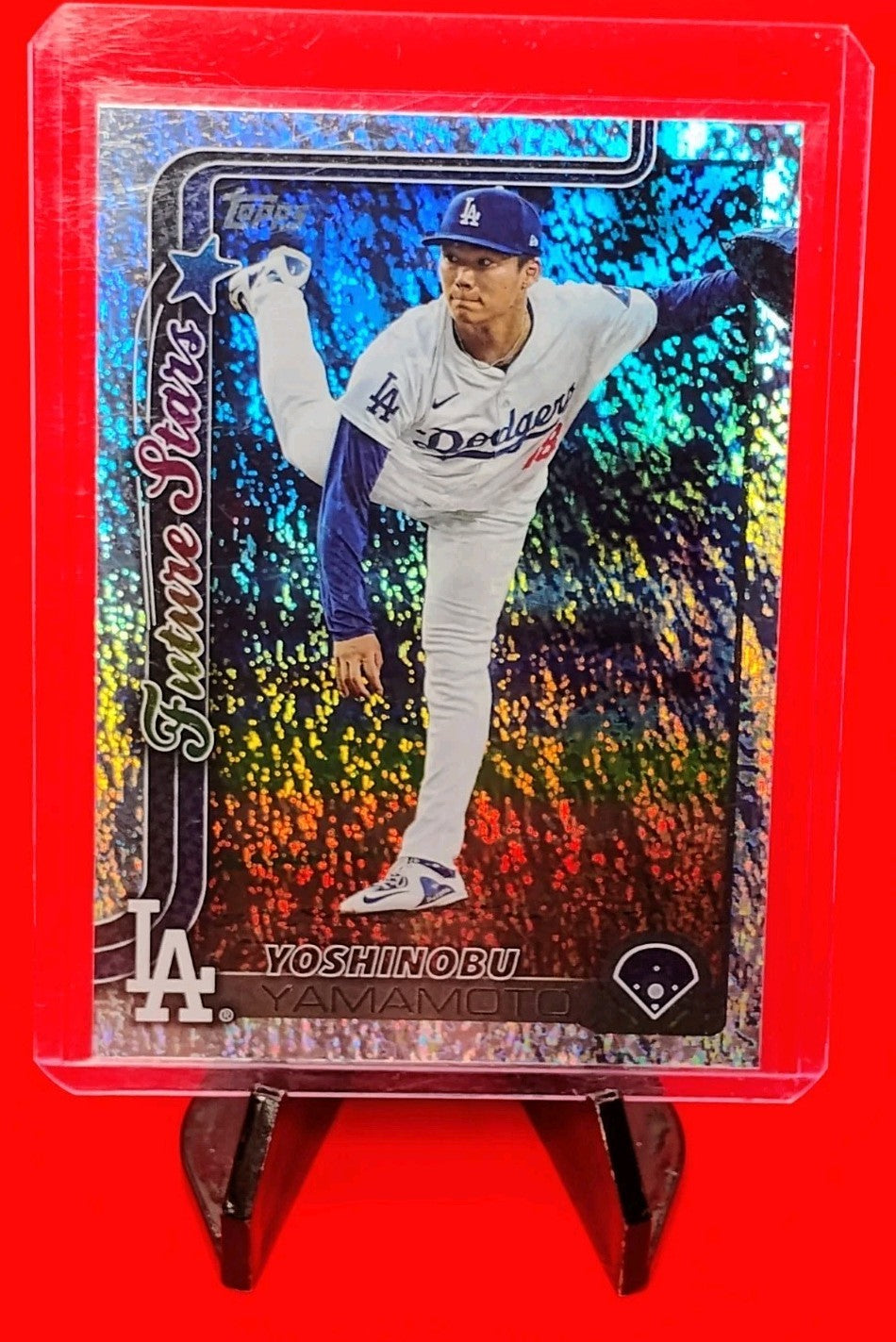Yoshinobu Yamamoto 2025 Topps Series 1 Future Stars #231 Rainbow HoloFoil 🔥💎