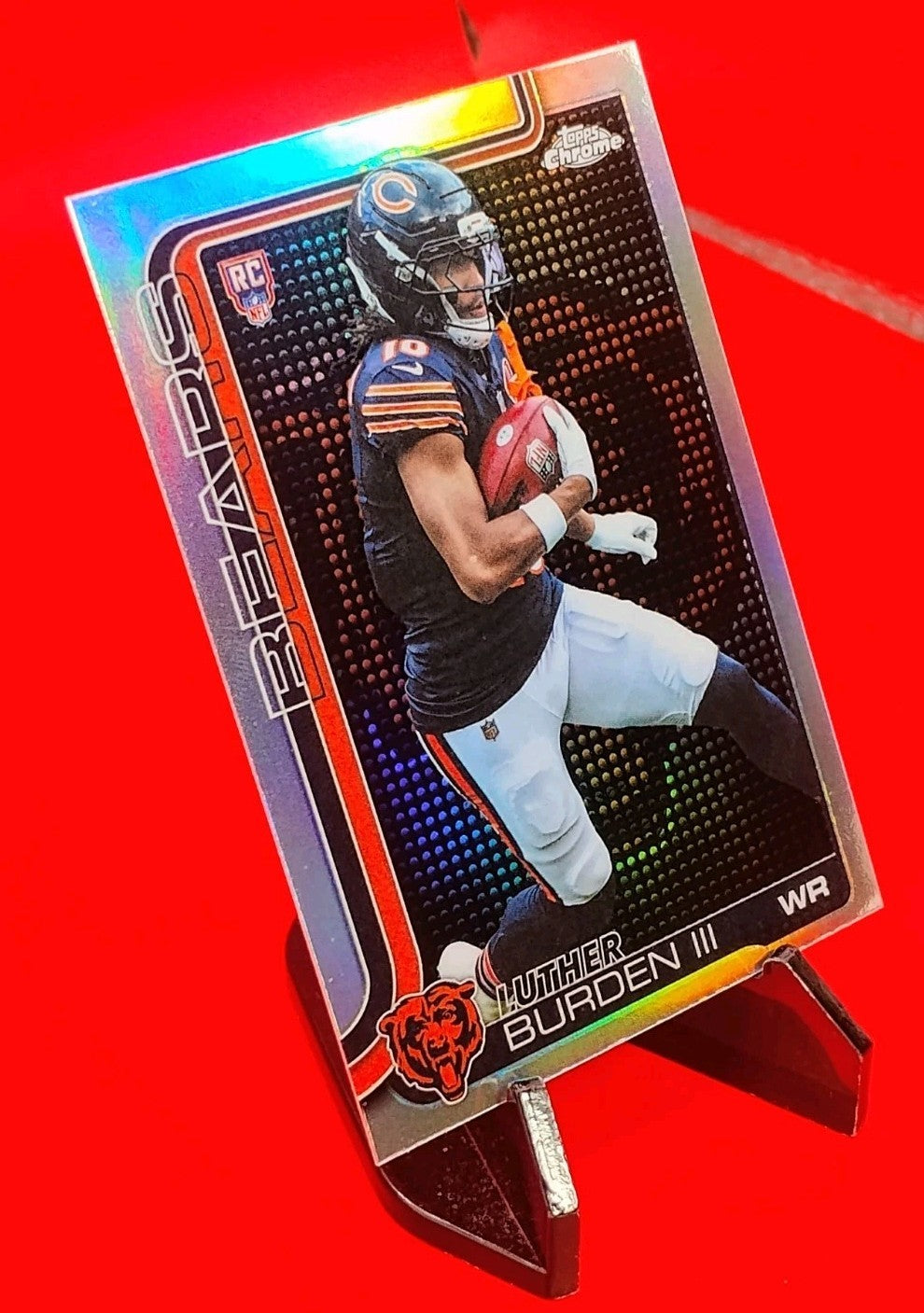 Luther Burden III 2025 NFL Topps Chrome RC #334 Lightboard Logo Refractor SSP 💎