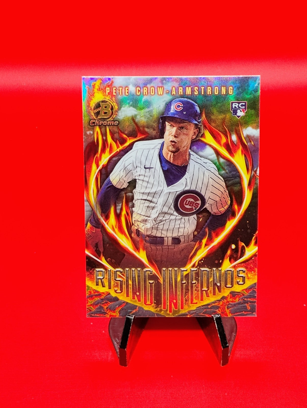 Pete Crow-Armstrong 2024 Bowman Chrome Rising Infernos #RI-4 Chicago Cubs RC 🔥