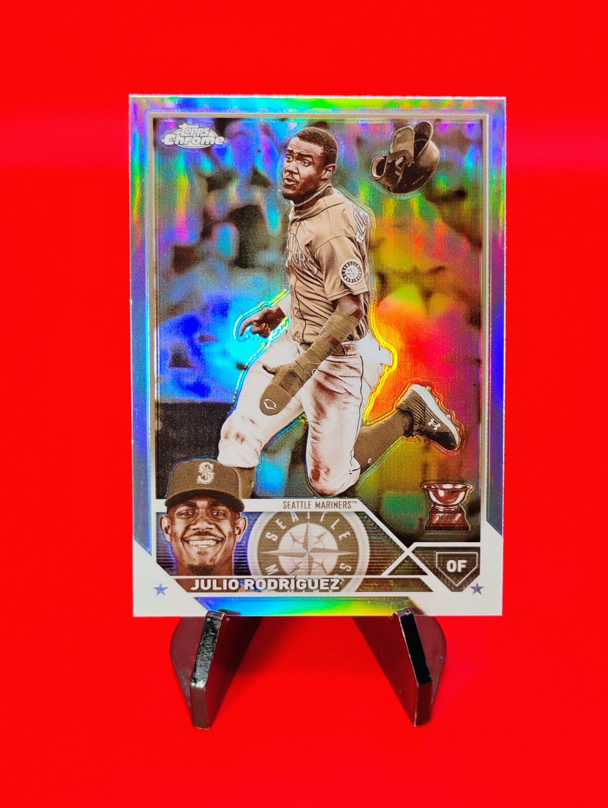 Julio Rodriguez 2023 Topps Chrome #200 Sepia Refractor
