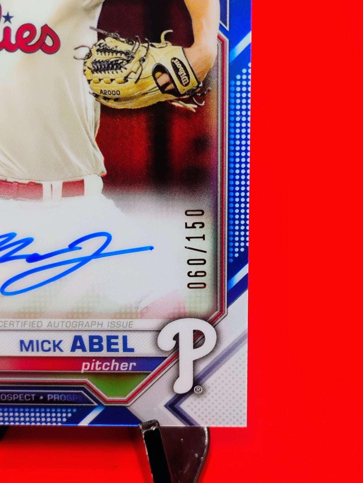 Mick Abel 2021 Bowman Chrome 1st Auto #CPA-MAB True Blue Refractor #60/150 Twins
