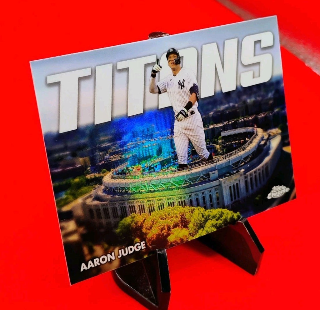 Aaron Judge 2023 Topps Chrome Update - #CT-11 TITANS Insert Yankees MVP 💎🔥