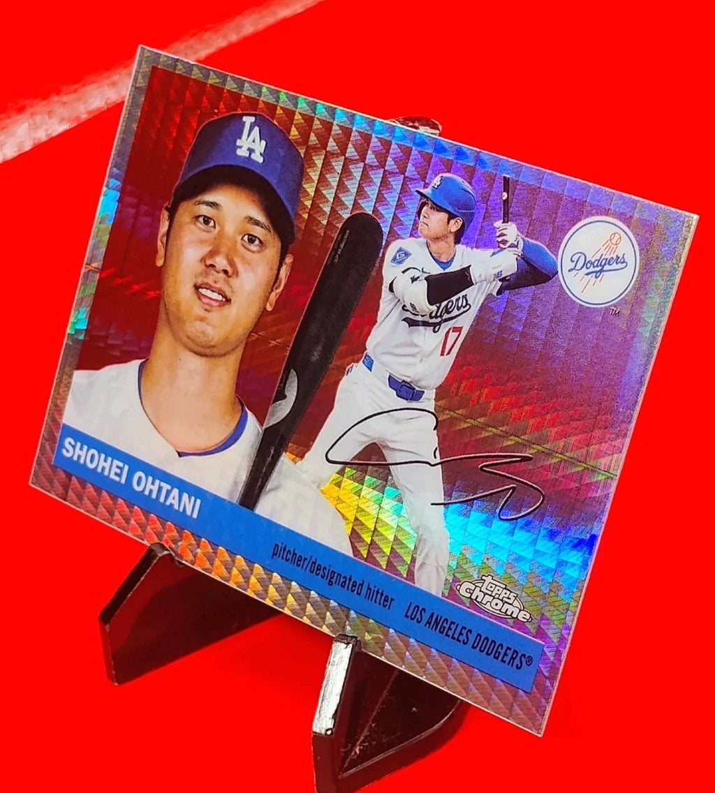 Shohei Ohtani 2025 Topps Chrome Platinum #17  Prism Refractor - Dodgers MVP