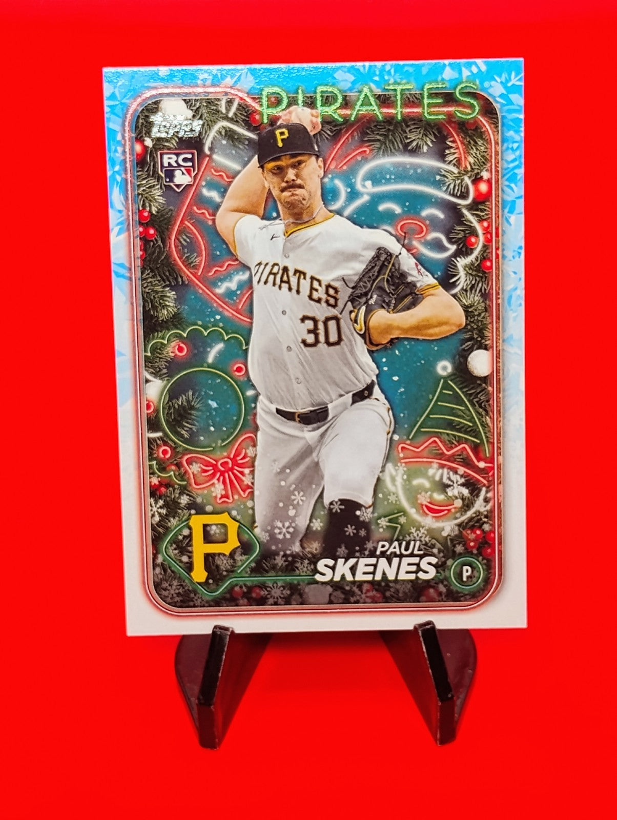Paul Skenes 2024 Topps Series 1 Holiday #H165 Pirates Rookie RC