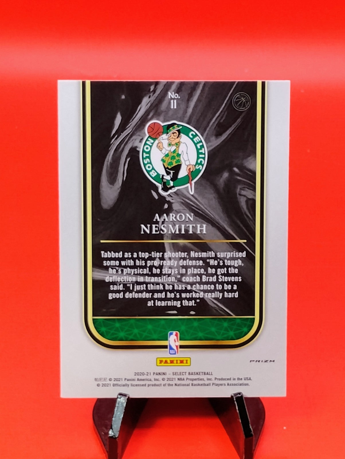Aaron Nesmith 2020-21 Select Rookie Selections #11 Green Cracked Ice Pacers RC🔥