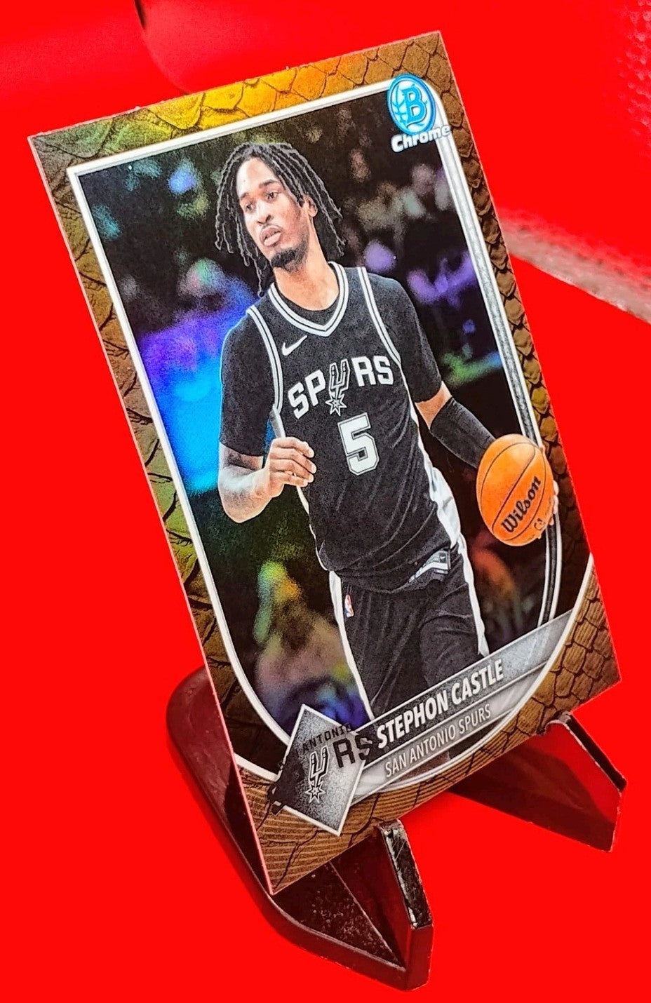 Stephon Castle 2025 Bowman Chrome #BCV-145 Reptilian Refractor