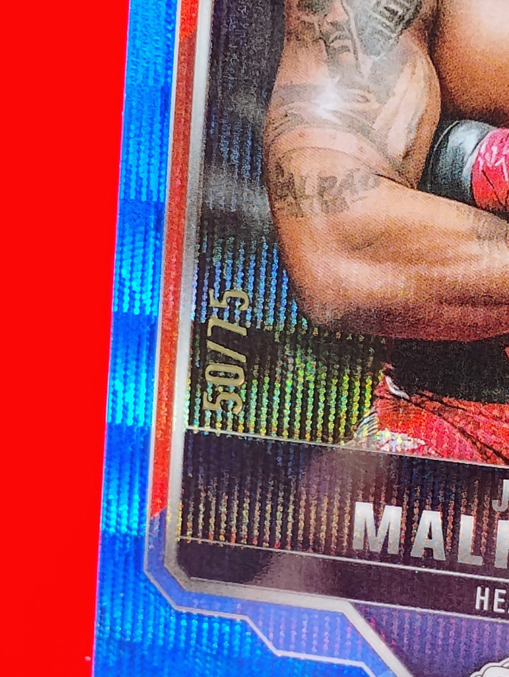 Jailton Malhadinho 2025 Topps Chrome UFC RC #112 Blue Wave Refractor /75