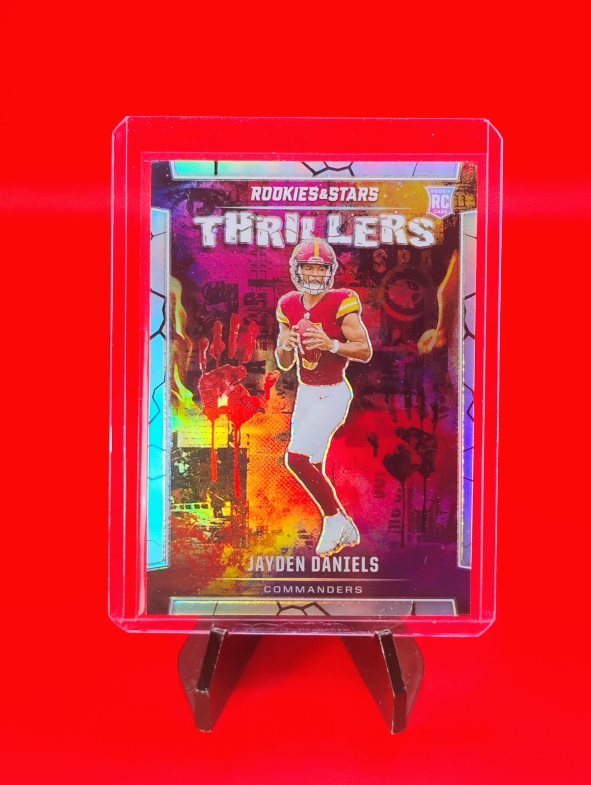 Jayden Daniels 2024 Rookies & Stars Thrillers Insert #T-JDS Silver Prizm RC 🔥💎