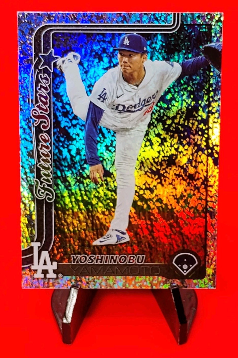 Yoshinobu Yamamoto 2025 Topps Series 1 Future Stars #231 Rainbow HoloFoil 🔥💎